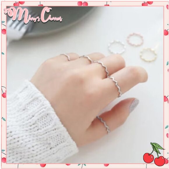 🍒 925 Sterling Silver ZIGZAG Wave Ring - Picture 1 of 11